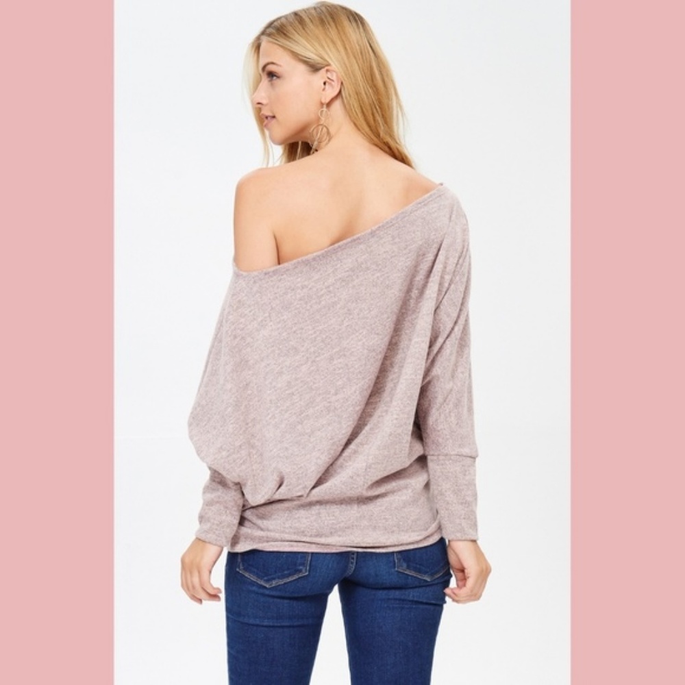 Off The Shoulder Sweater - Picture 2 of 5